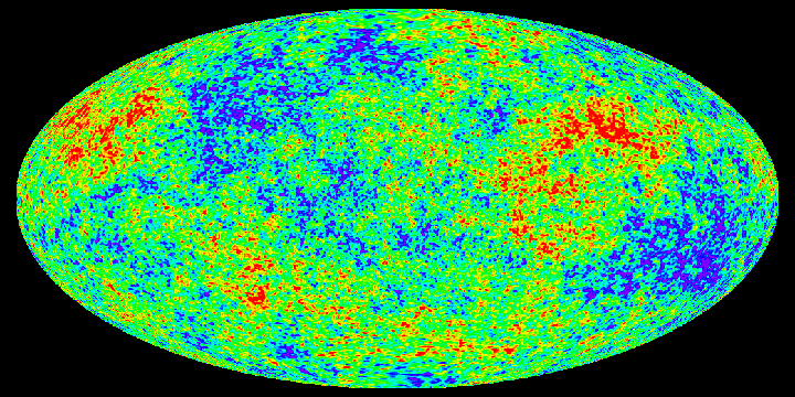 Карта реликтового излучения вселенной, возрастом 13.7 млрд лет (c) NASA / WMAP Science Team