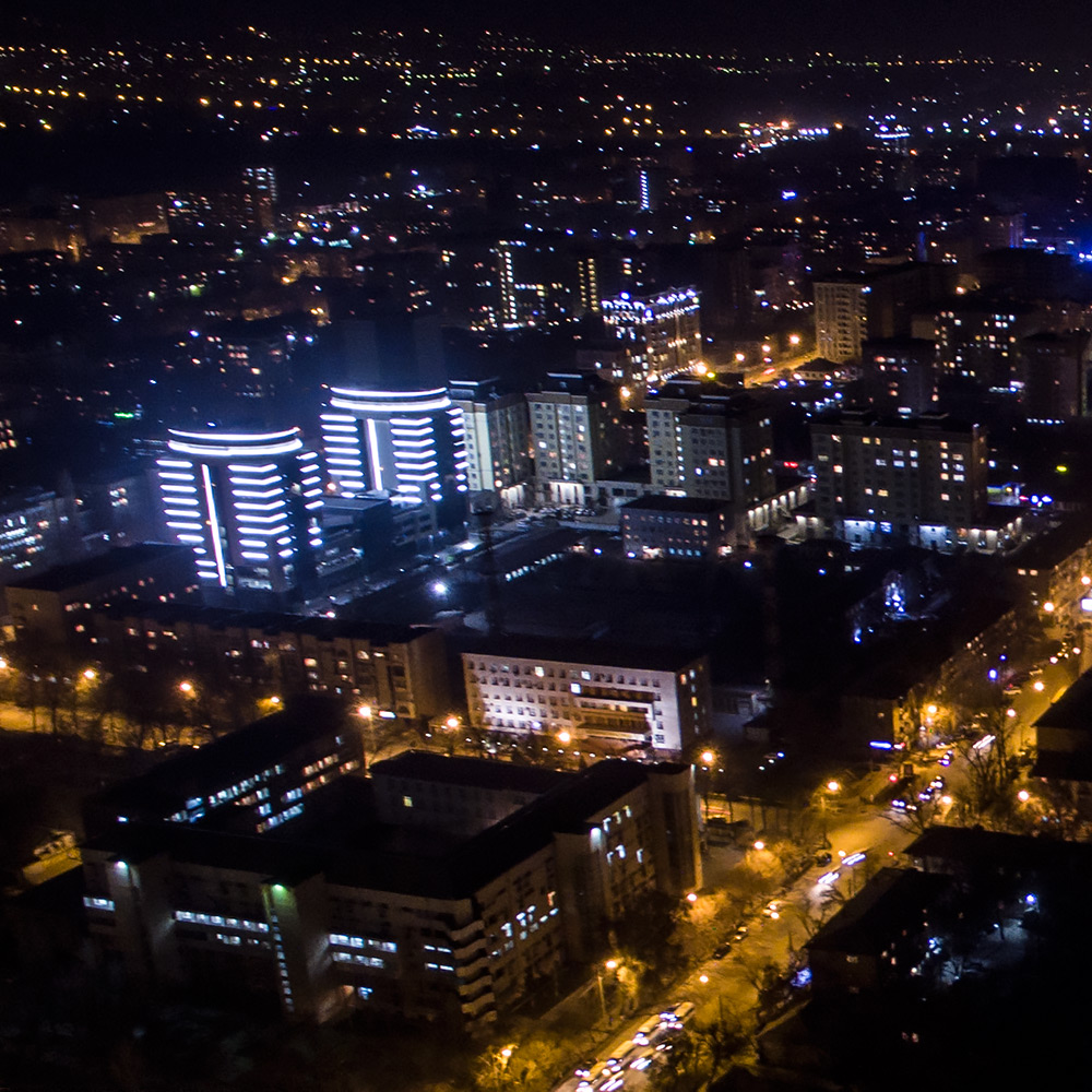Бишкек ночью
